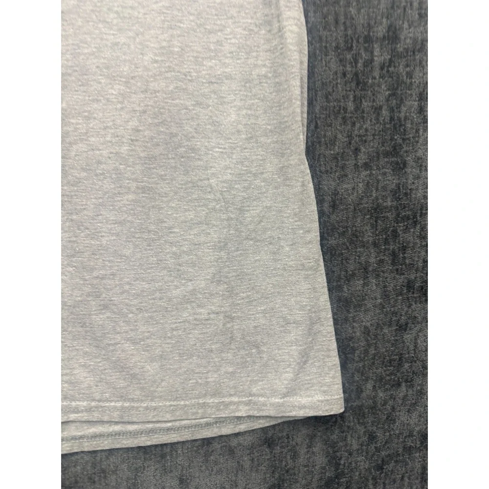 Adidas Amplifier Tee Shirt Mens Medium Gray Cotton Performance Badge Of Sport